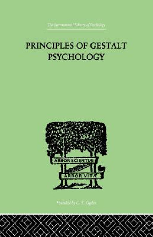 Principles of Gestalt Psychology by Kurt Koffka