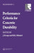 Performance Criteria for Concrete Durability by H. Hilsdorf