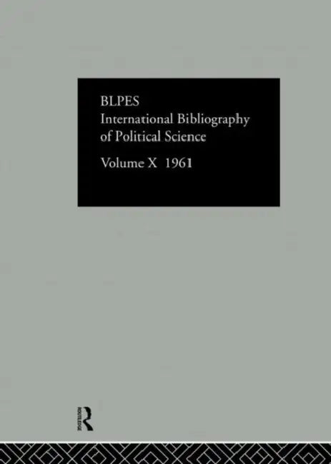 Ibss: Political Science: 1961 by International Committee For Social Scien