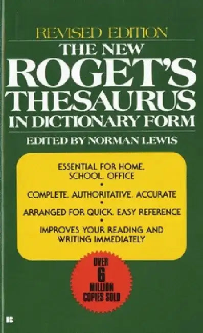 The New Roget's Thesaurus in Dictionary Form by American Heritage