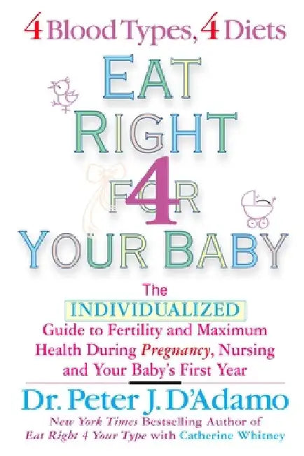 Eat Right for Your Baby: The Individulized Guide to Fertility and Maximum Heatlh During Pregnancy by Peter J. D'Adamo