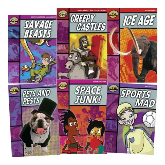 Learn at Home: Rapid Reading Pack 2 for struggling readers in Years 3-6 (6 dyslexia-friendly reading books) by Alison Hawes