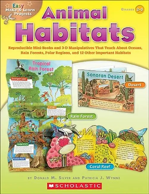 Animal Habitats, Grades 2-3: Reproducible Mini-Books and 3-D Manipulatives That Teach about Oceans, Rain Forests, Polar Regions, and 12 Other Impor by Donald M. Wynne