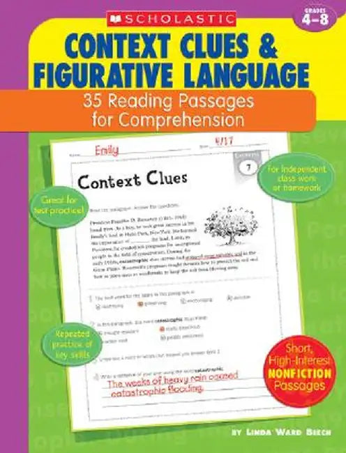 Context Clues & Figurative Language: 35 Reading Passages for Comprehension by Linda Ward Beech