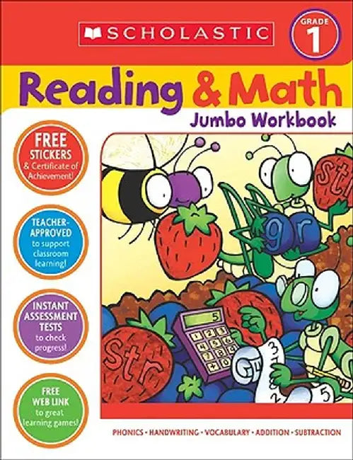 Reading & Math Jumbo Workbook: Grade 1 by Terry Cooper