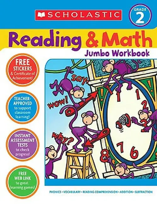 Reading & Math Jumbo Workbook: Grade 2 by Terry Cooper