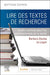 Lire Des Textes de Recherche: Guide Convivial Pour Professionnels de la Santé by Barbara Davies