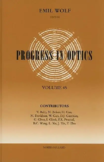 Progress in Optics by Emil Wolf