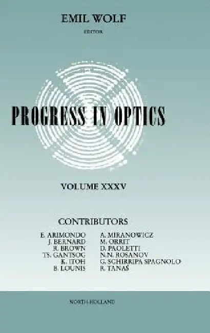 Progress in Optics: Volume 35 by Emil Wolf