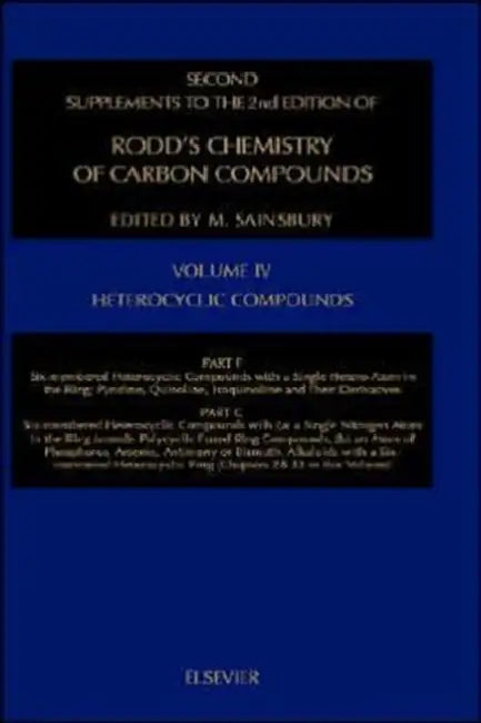 Heterocyclic Compounds Ssrcc IV Part F: Six-Membered Heter Comp Single Heter-Atom in the Ringpart G (Partial): Six Membered Heter Comp by Ian Salusbury