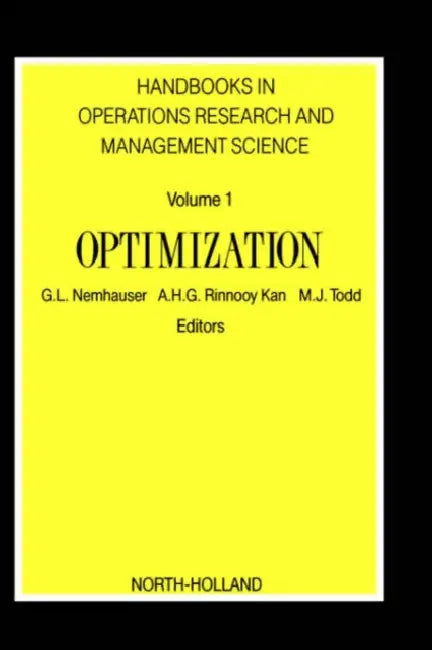 Optimization: Volume 1 by George L. Nemhauser