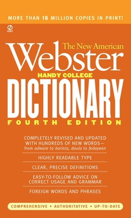 The New American Webster Handy College Dictionary by Philip D. Morehead