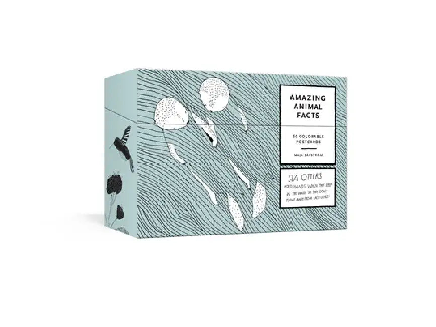 Amazing Animal Facts Postcards: 50 Colorable Postcards by Maja Safstrom