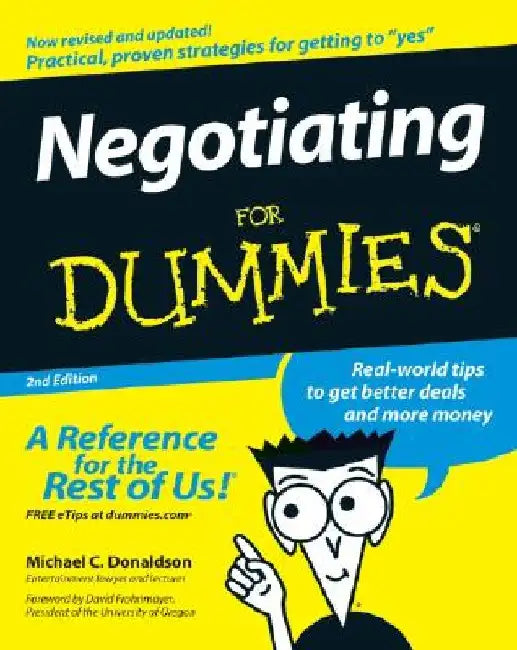 Negotiating for Dummies by Donaldson