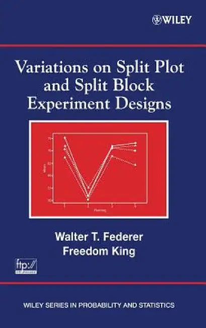 Variations on Split Plot and Split Block Experiment Designs by Walter T. Federer