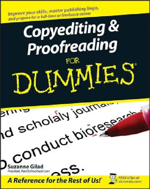 Copyediting and Proofreading for Dummies by Suzanne Gilad