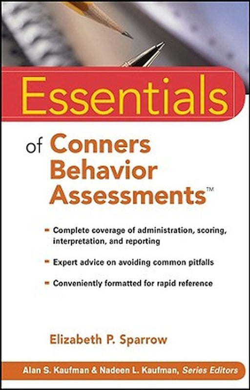 Essentials of Conners Behavior Assessments by Elizabeth P. Sparrow