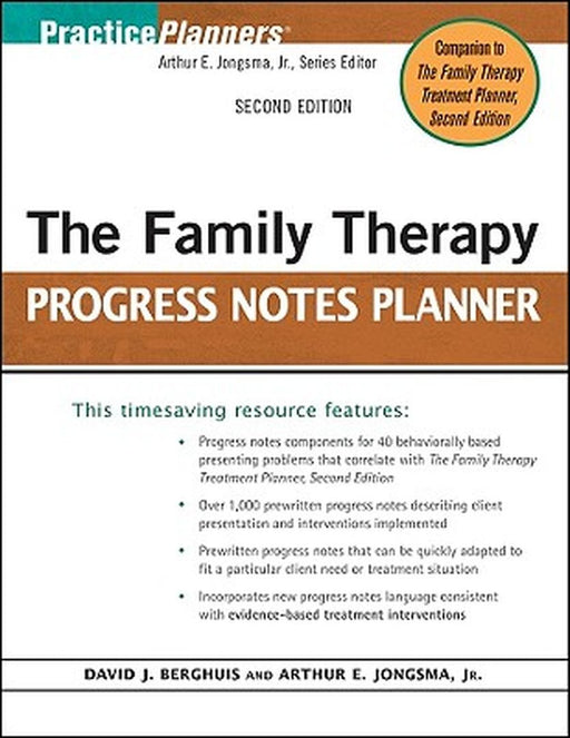 The Family Therapy Progress Notes Planner by David J. Berghuis