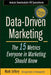 Data-Driven Marketing: The 15 Metrics Everyone in Marketing Should Know by Mark Jeffery
