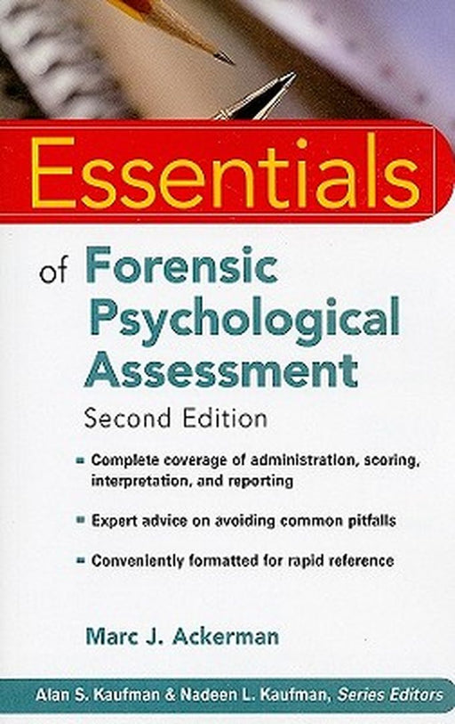 Essentials of Forensic Psychological Assessment by Marc J. Ackerman