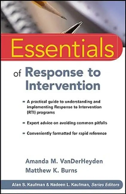 Essentials of Response to Intervention by Amanda M. Vanderheyden