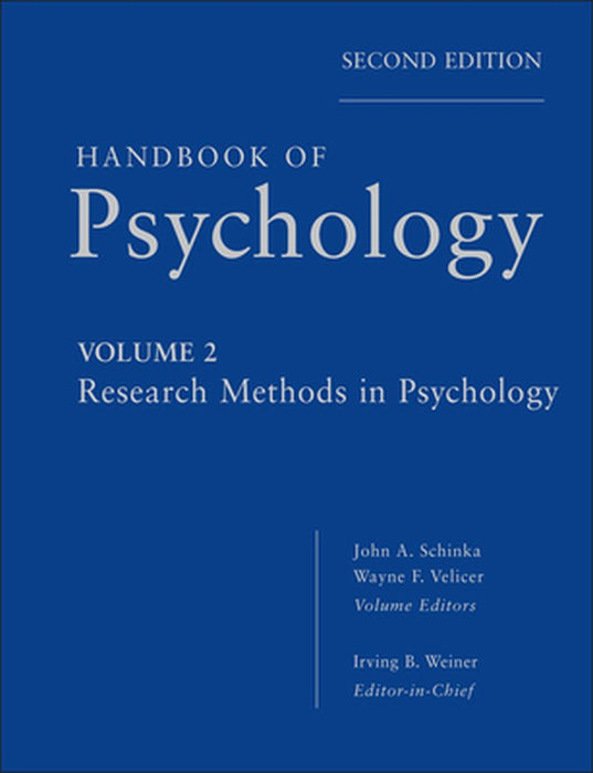Handbook of Psychology, Volume 2: Research Methods in Psychology by Irving B. Weiner