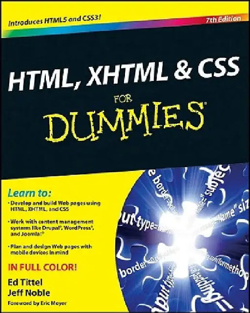 HTML, XHTML and CSS for Dummies by Ed Tittel