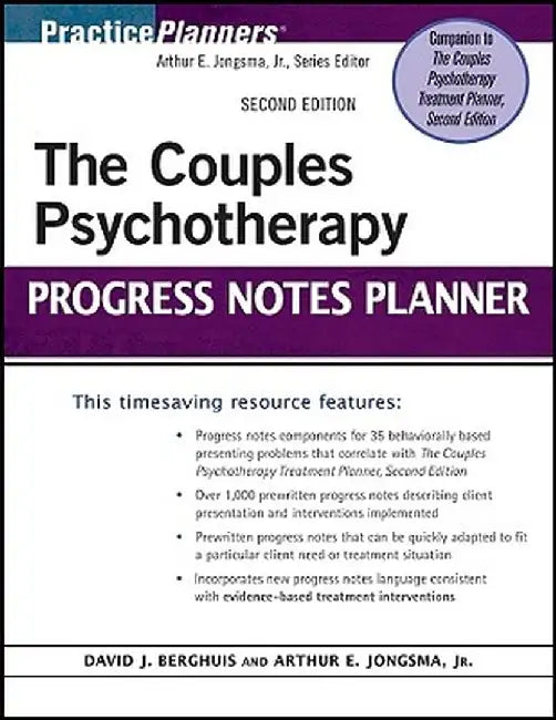 The Couples Psychotherapy Progress Notes Planner by David J. Berghuis