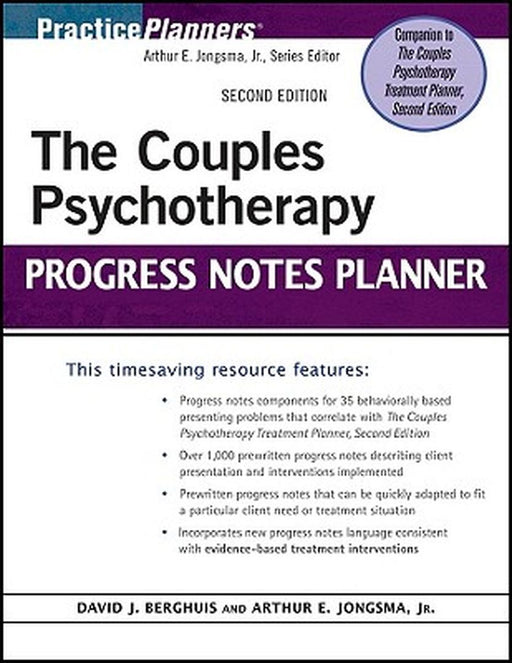The Couples Psychotherapy Progress Notes Planner by David J. Berghuis