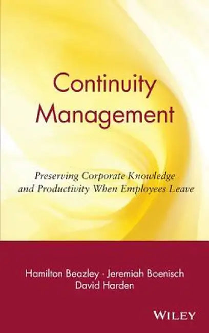 Continuity Management by Hamilton Beazley