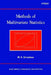Methods of Multivariate Statistics by Muni S. Srivastava