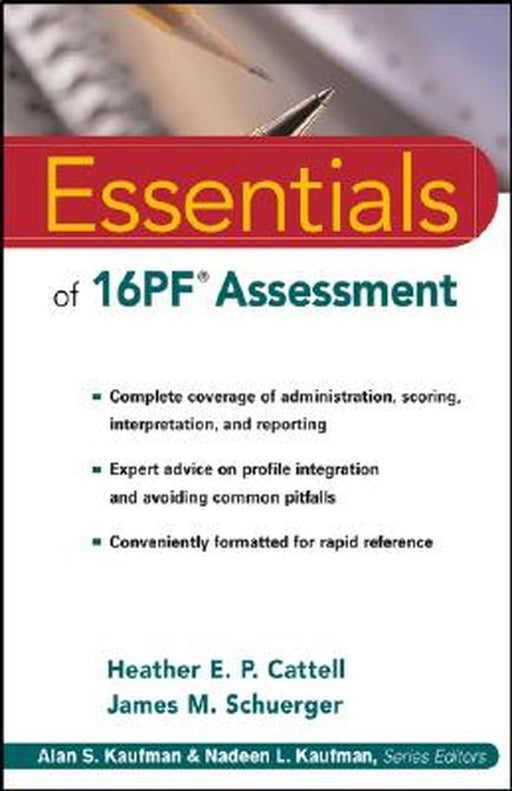 Essentials of 16PF Assessment by Heather E. Cattell