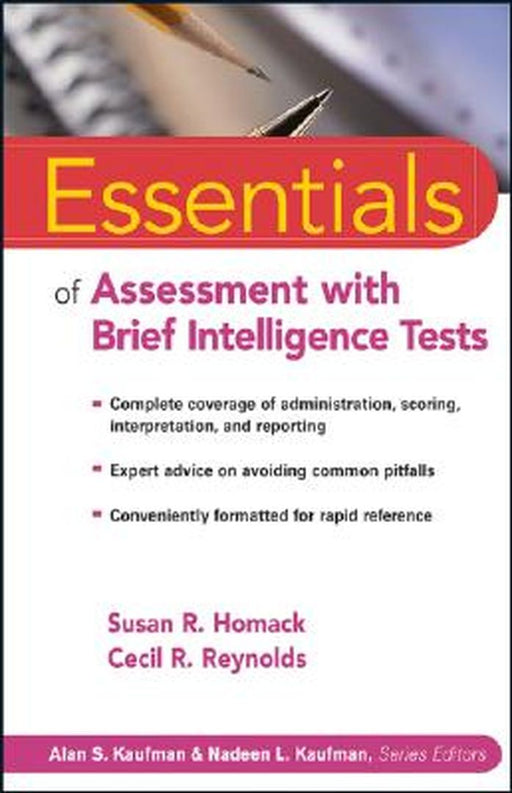 Essentials of Assessment with Brief Intelligence Tests by Susan R. Homack