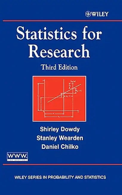 Statistics for Research by Shirley Dowdy