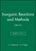 Inorganic Reactions and Methods, Cumulative Index: Volumes 1 - 19, Parts1 & 2 Author / Subject and Compound Indexes by J. J. Zuckerman