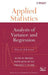 Applied Statistics: Analysis of Variance and Regression by Ruth M. Mickey
