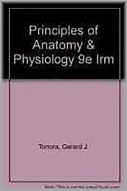 Principles Of Anatomy And Physiology: Professor's Resource Manual by Gerard J. Tortora
