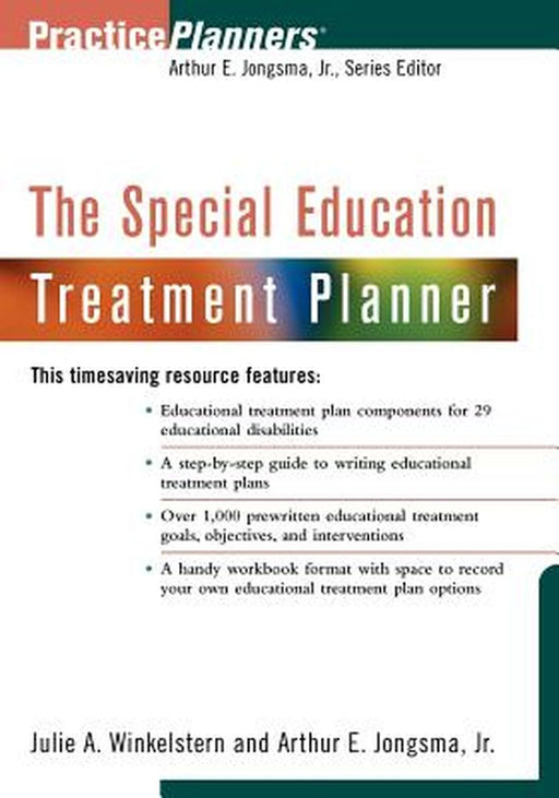 The Special Education Treatment Planner by Julie A. Winkelstern