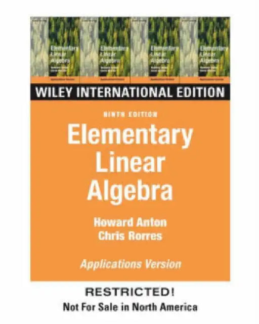 Elementary Linear Algebra 