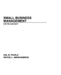 Small Business Management by Hal B. Pickle