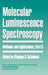 Molecular Luminescence Spectroscopy, Part 3: Methods and Applications by Stephen G. Schulman