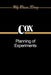 Planning of Experiments by D. R. Cox