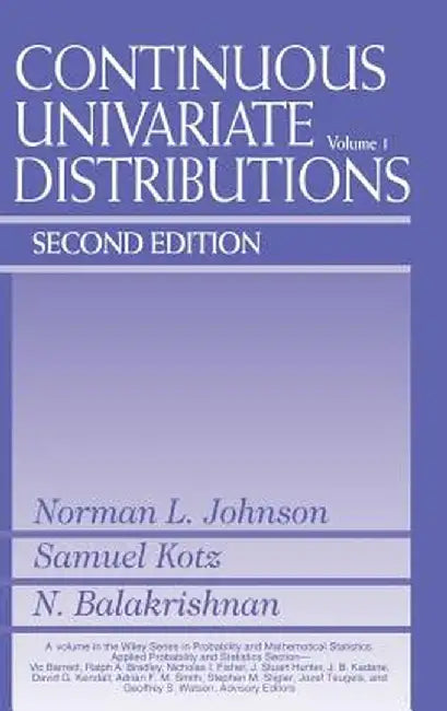 Continuous Univariate Distributions, Volume 1 by Norman L. Johnson