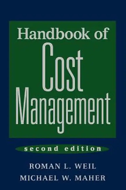 Handbook of Cost Management by Roman L. Weil