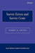 Survey Errors and Survey Costs by Robert M. Groves