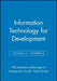 Information Technology for Development, Volume 11, Number 2 by Sajda Qureshi