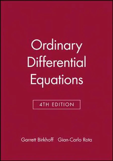 Ordinary Differential Equations by Garrett Birkhoff