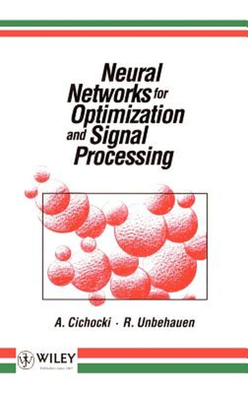 Neural Networks for Optimization and Signal Processing by Cichocki, Andrzej