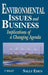 Environmental Issues and Business: Implications of a Changing Agenda by Sally Eden
