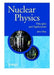 Nuclear Physics: Principles and Applications by John Lilley